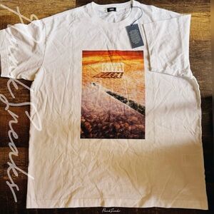 KITH Tom Fabia Don’t Look Down Tee • Large • White • 2024